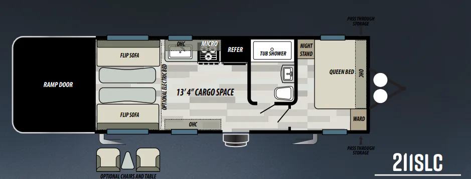 Forest River Sandstorm SLC 211SLC floor plan