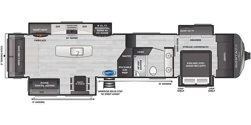 2025 Keystone Montana 3781RL - Floor plan