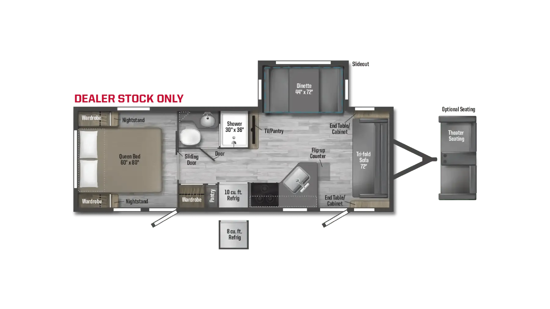 Winnebago Minnie 2500FL floor plan