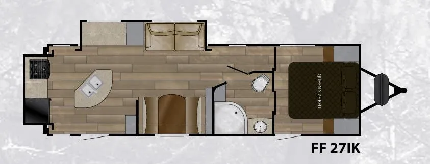 Cruiser RV Fun Finder Xtreme Lite 27IK floor plan