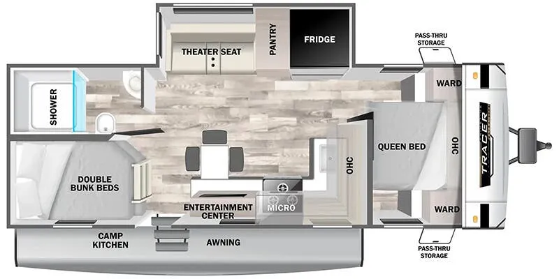 2025 Prime Time RV Tracer 250BH floor plan
