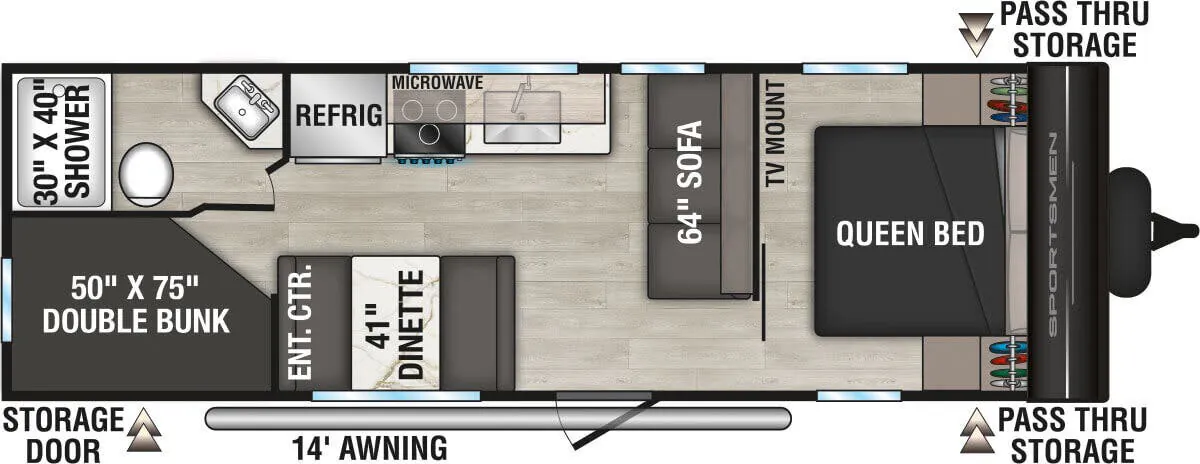 K-Z Sportsmen Select 260BHSL floor plan