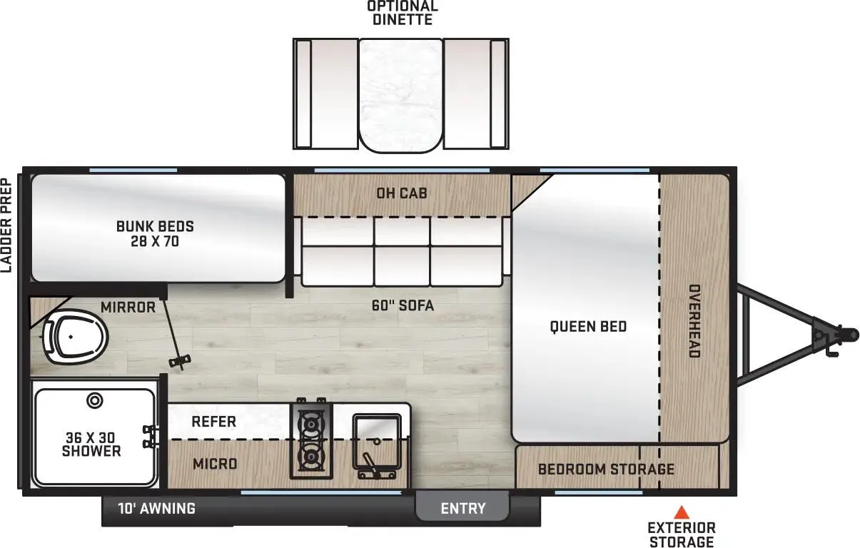 Coachmen Catalina Summit Series 7 7 164BHX floor plan