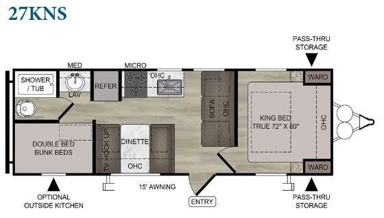 East to West Silver Lake 27KNS floor plan