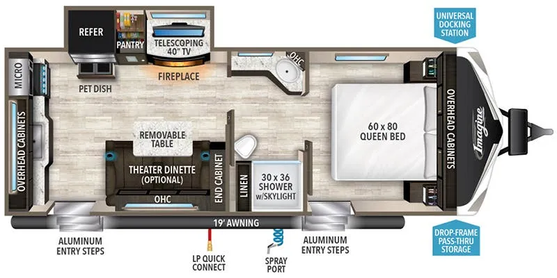 2019 Grand Design Imagine 2250RK - Floor plan
