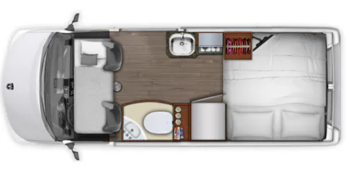 Roadtrek Simplicity Base floor plan