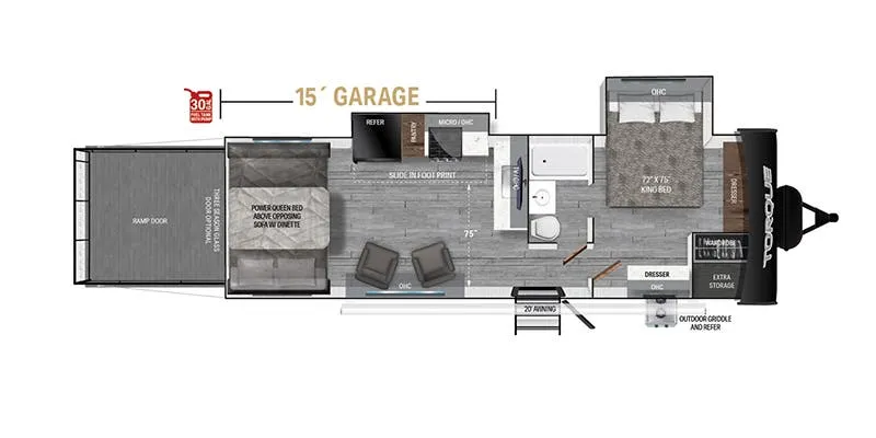 Heartland Torque TQ T295 floor plan