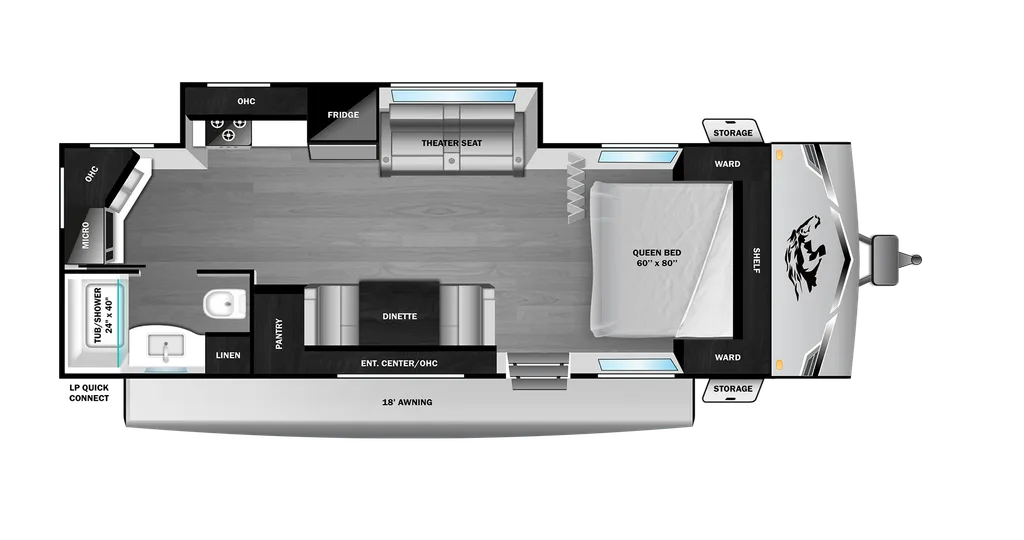 2026 Highland Ridge Open Range Colt 22MDS floor plan