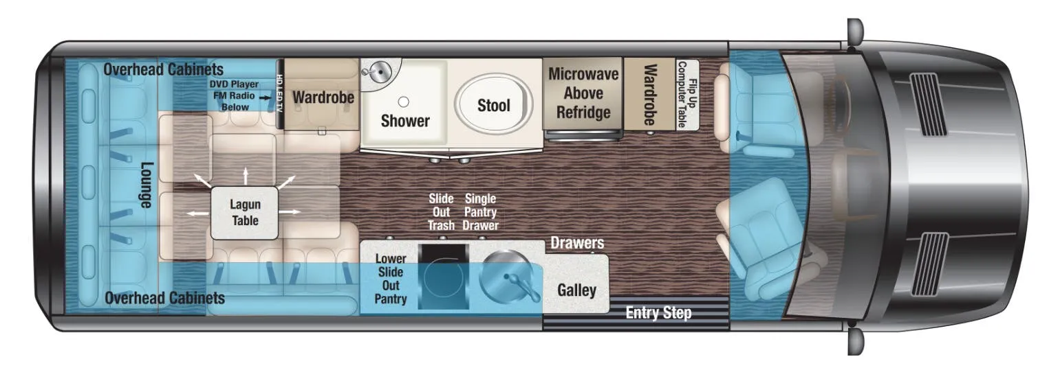 Midwest Passage RV MD2 EXT floor plan