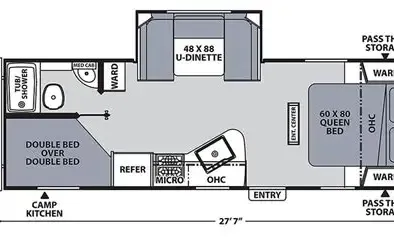 2023 Coachmen Apex Ultra Lite 245BHS - Floor plan
