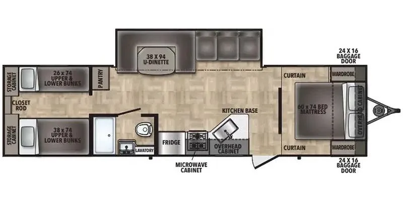 Shasta I-5 530QB floor plan