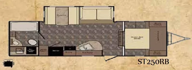 CrossRoads Sunset Trail Super Lite ST250RB floor plan