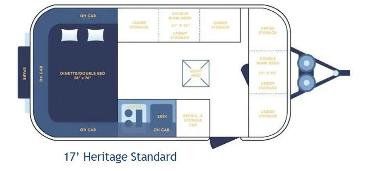 Casita Heritage STANDARD floor plan