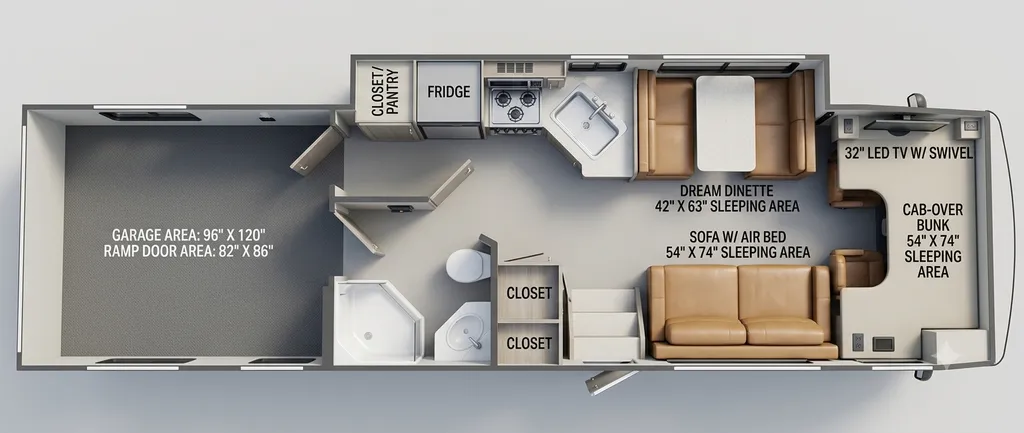 2015 THOR OUTLAW 35SG floor plan