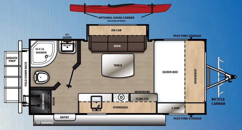 Coachmen Catalina Expedition 192EQS floor plan