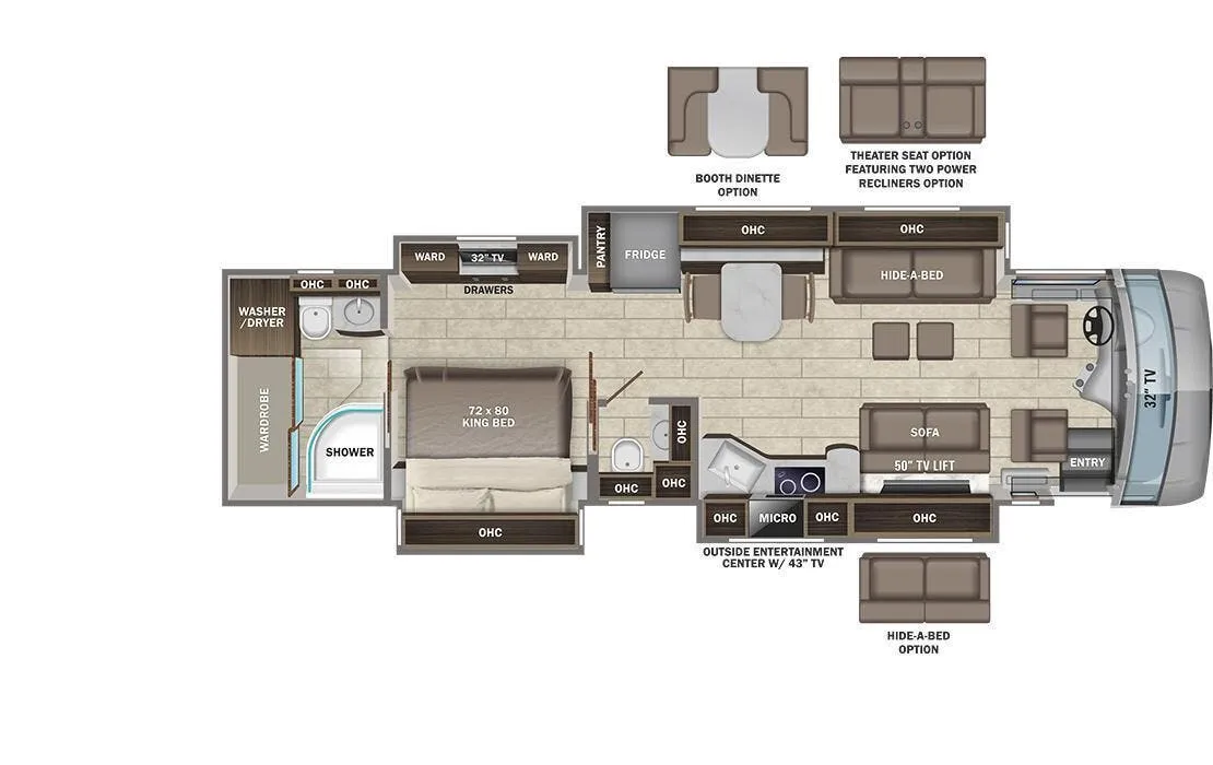 Entegra Coach Aspire 40P floor plan