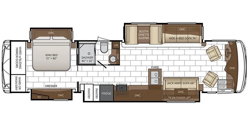 Newmar Ventana 3817 floor plan