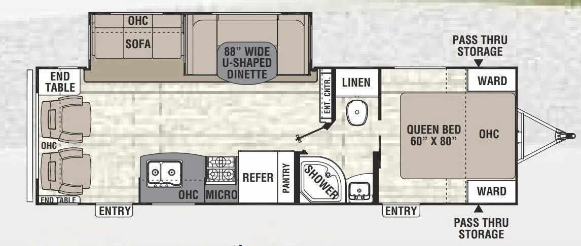Coachmen Freedom Express Select 281 SE floor plan
