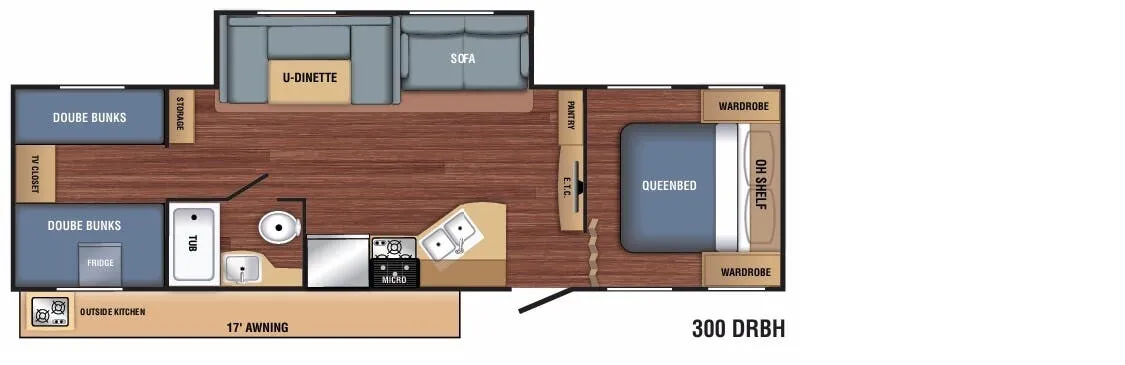 Braxton Creek BX 300DRBH floor plan