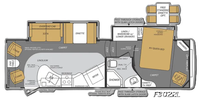 Forest River Wildcat Maxx 302RL floor plan