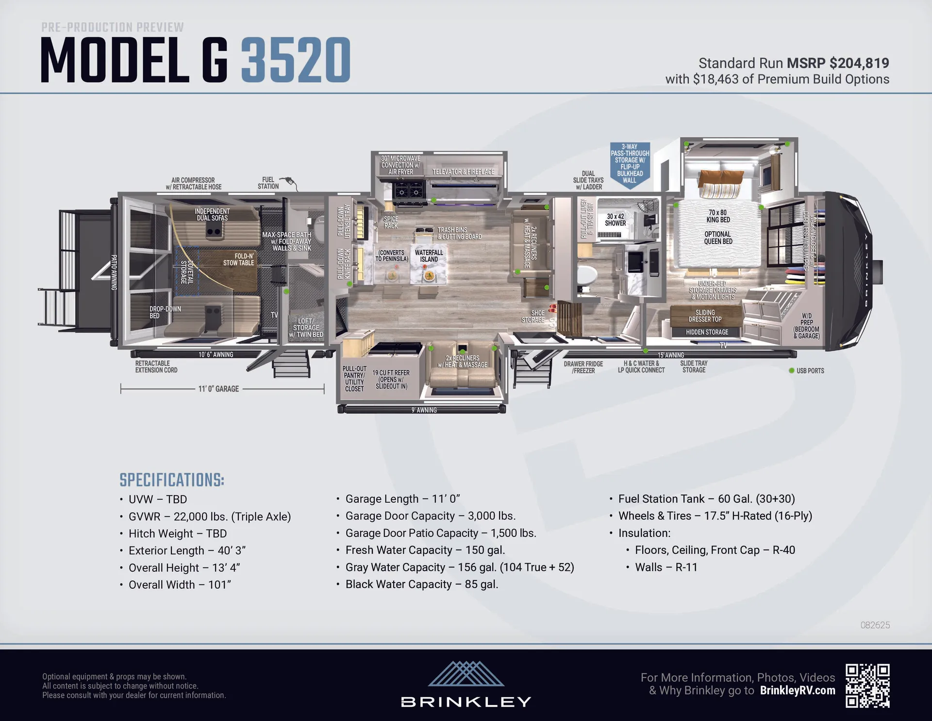 2027 Brinkley Model G 3520 - Floor plan