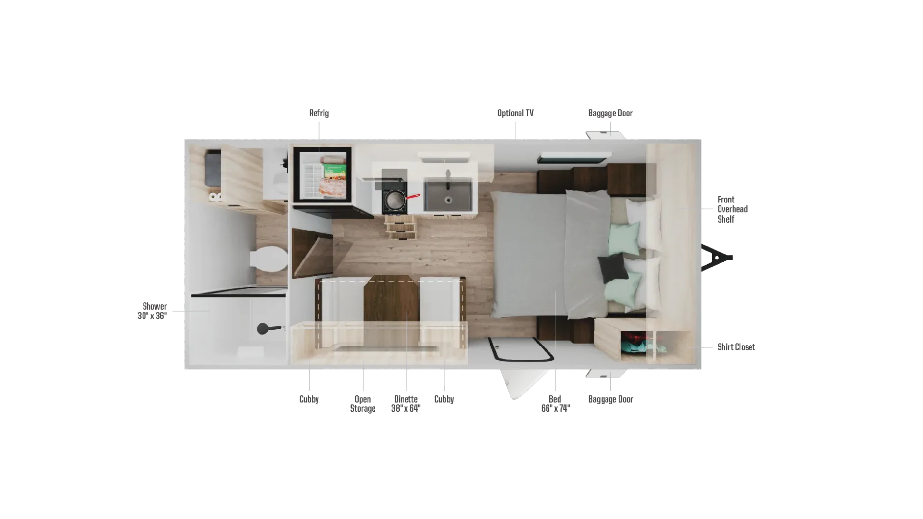 2027 Winnebago Access 16RB - Floor plan
