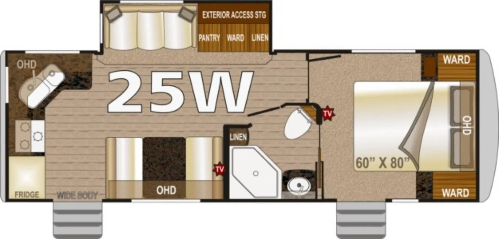 2017 Northwood Arctic Fox North Fork 25W - Floor plan
