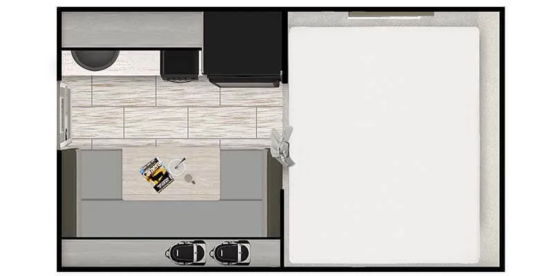 2025 Lance Squire Truck Campers SQ605 - Floor plan