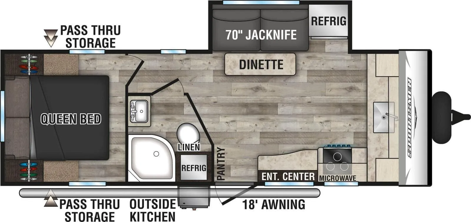 K-Z Sportsmen SE 231FKKSE floor plan