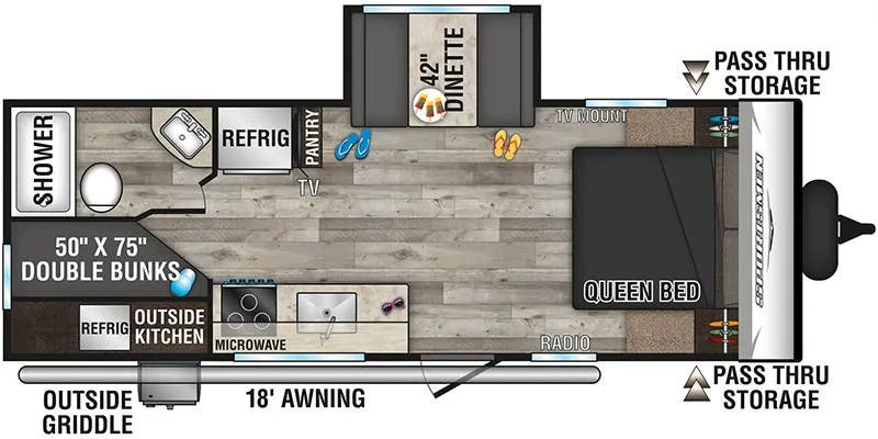K-Z Sportsmen SE 231BHKSE floor plan