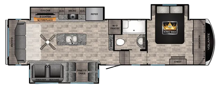 CrossRoads Volante 3201IK floor plan