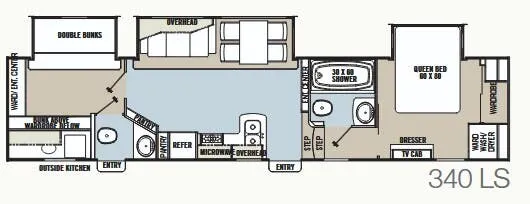 Coachmen Brookstone 340 LS floor plan