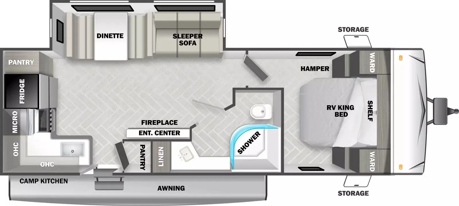 Forest River EVO T2500 floor plan