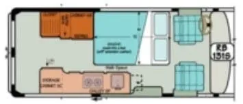 Sportsmobile Express 131S floor plan