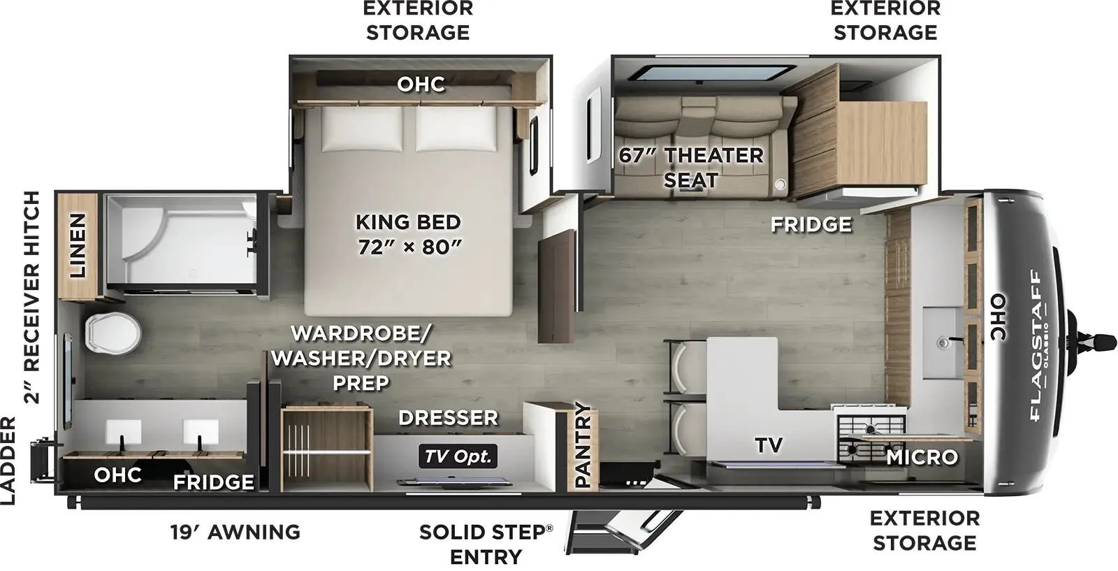 2026 Forest River Flagstaff Classic 826MBR - Floor plan