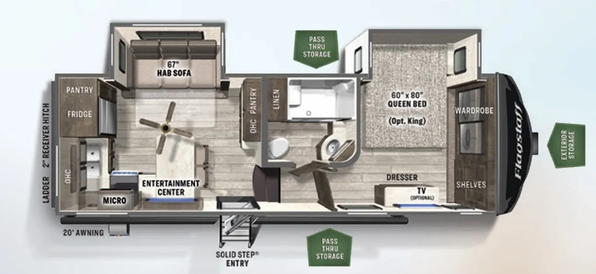 Forest River Flagstaff Super Lite 524BBS floor plan