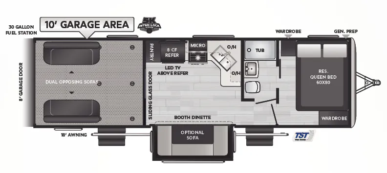 Keystone Impact 28V floor plan