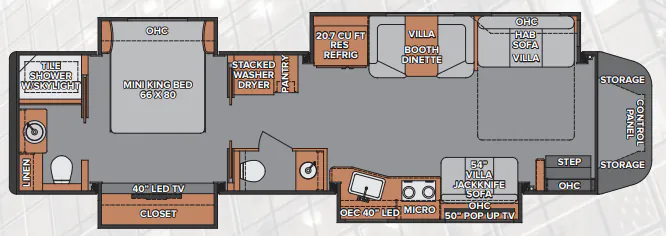 Renegade RV Ikon 34RF floor plan