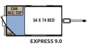 Coachmen Clipper Express 90 floor plan