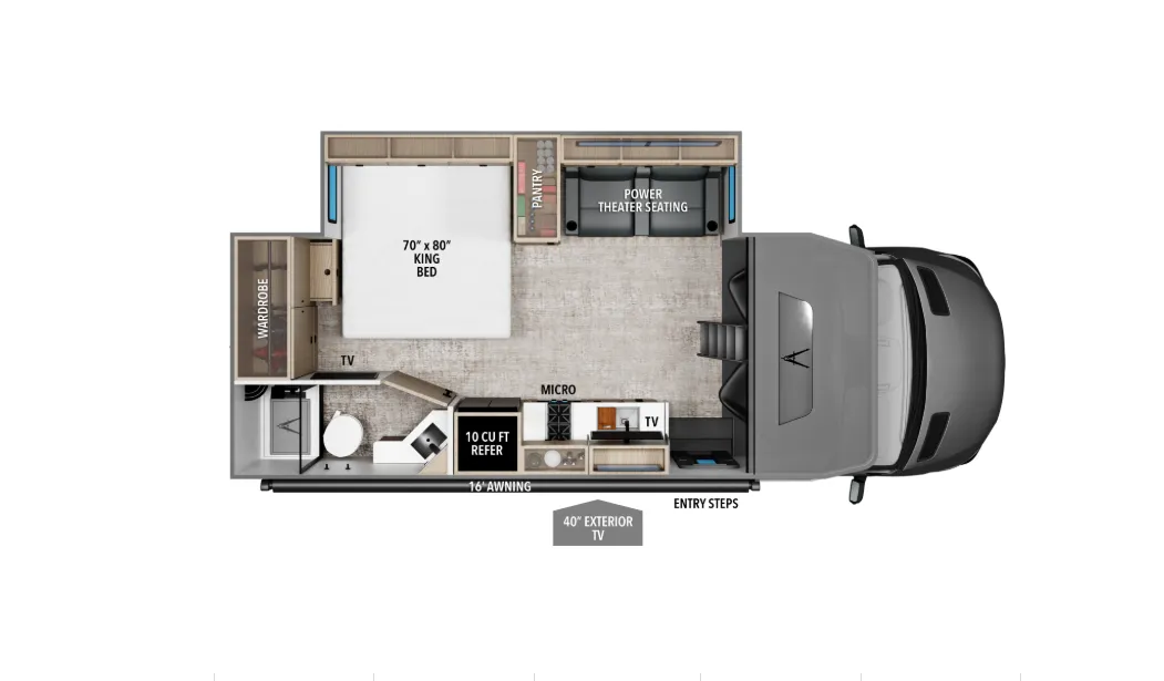 Grand Design Lineage Series M 25FW floor plan