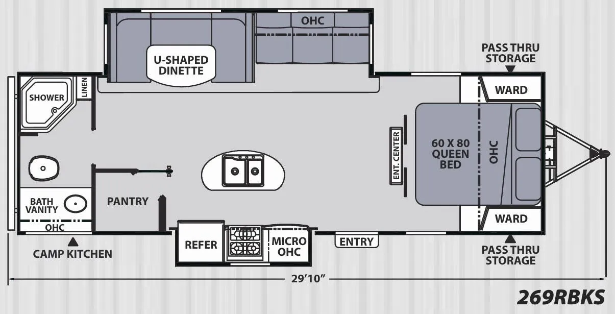 Coachmen Apex Ultra-Lite 269RBKS floor plan
