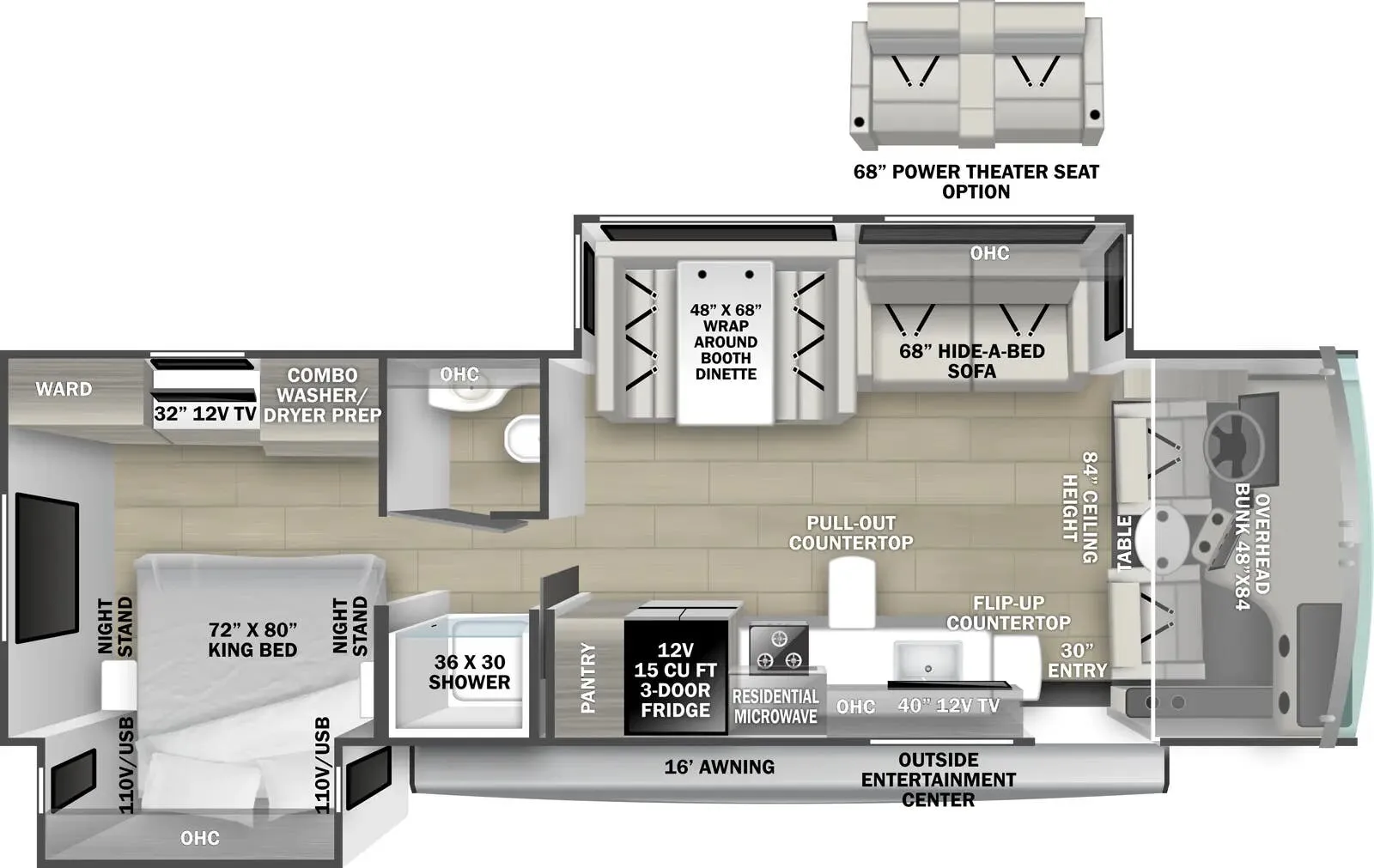Forest River FR3 FR3 30DS floor plan