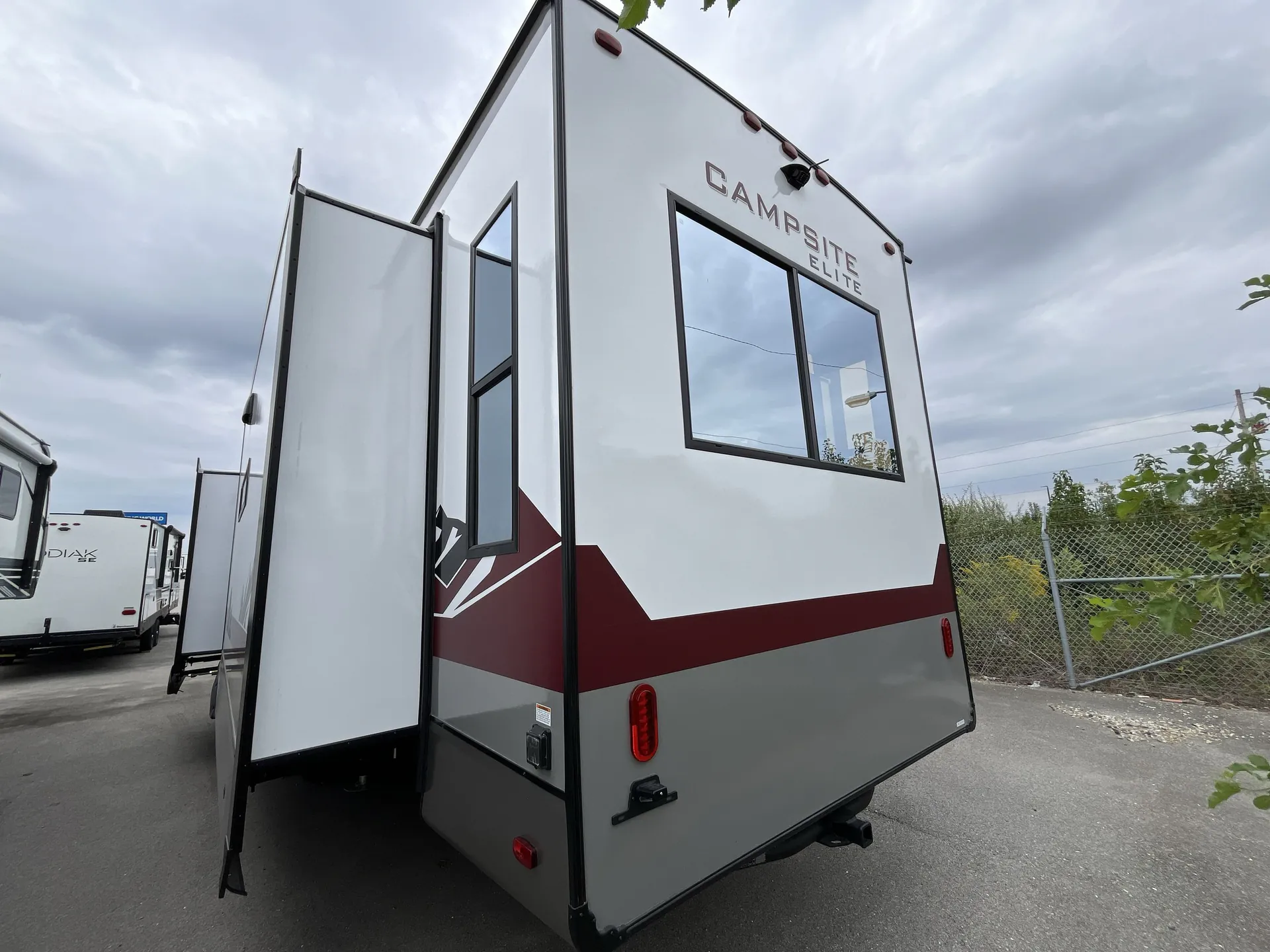 2027 Forest River Campsite Elite 36RF — backside