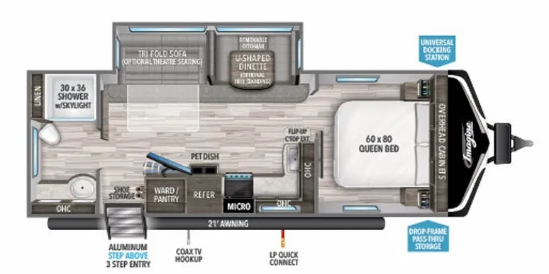 Grand Design Imagine 2600RB floor plan