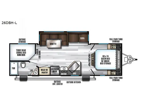 2019 Forest River Cherokee Alpha Wolf 26DBH-L, Photos photo 2