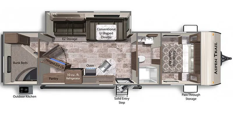 Dutchmen Aspen Trail 3120BHS floor plan