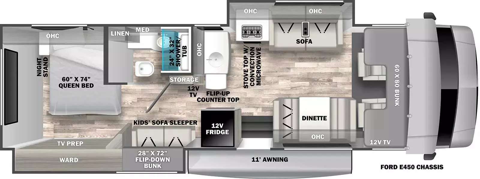 Forest River Solera 32DSB floor plan