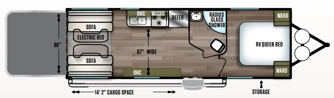 Forest River Wildwood X-Lite 251SSXL floor plan