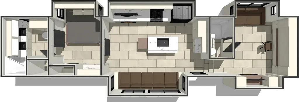 2026 Prime Time Sanibel 39HYBRID floor plan