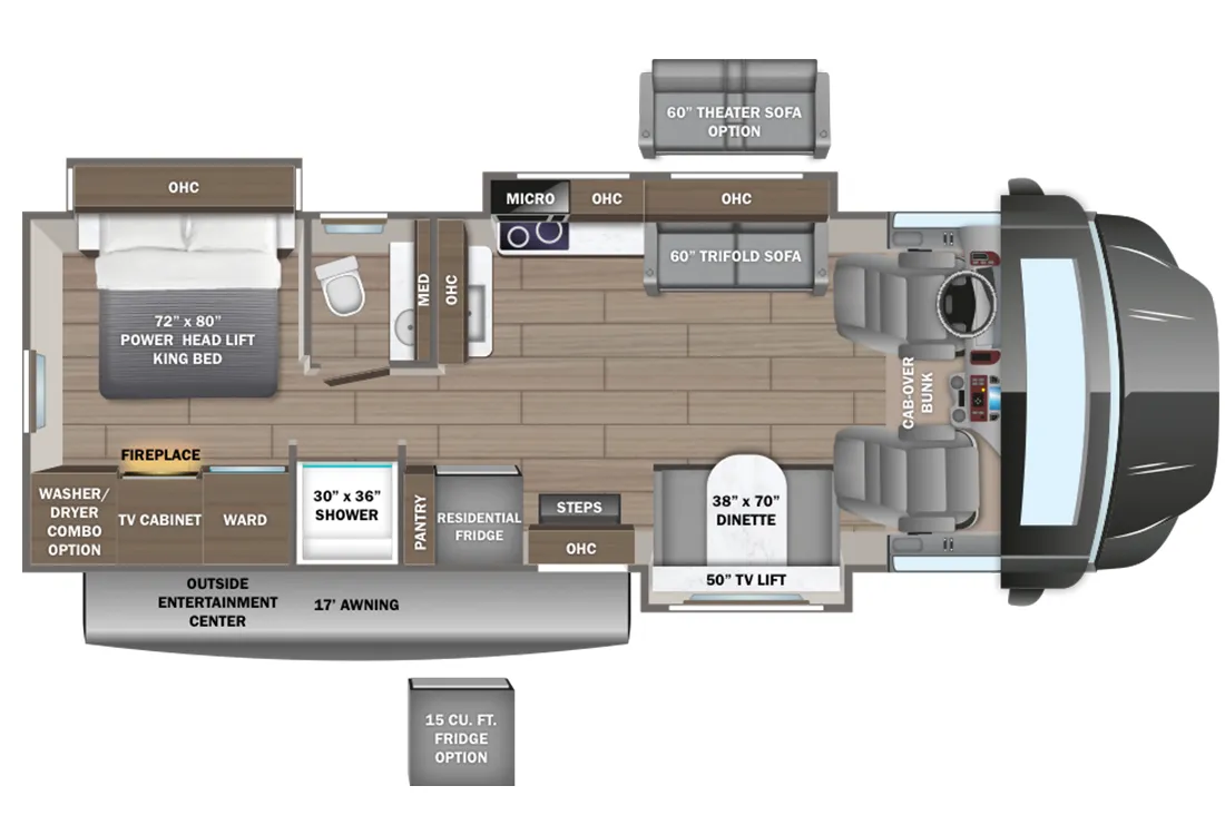 2025 Entegra Coach Accolade XT 35L - Floor plan